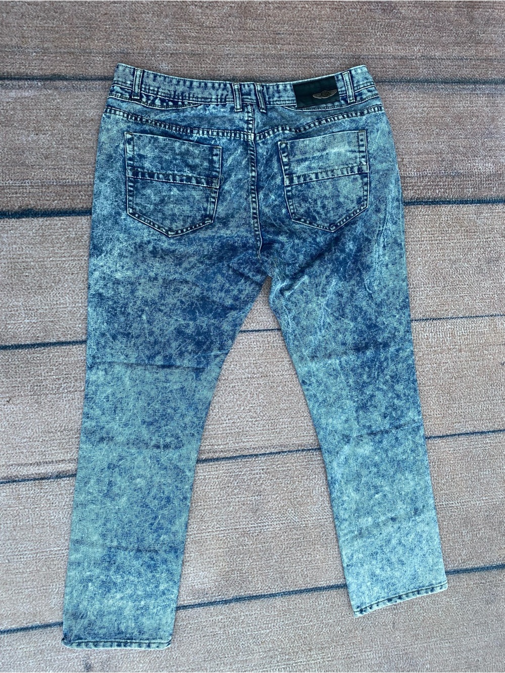 Crunch denim 40x32 stonewash acid wash cowboy fit rodeo jeans - Picture 6 of 6